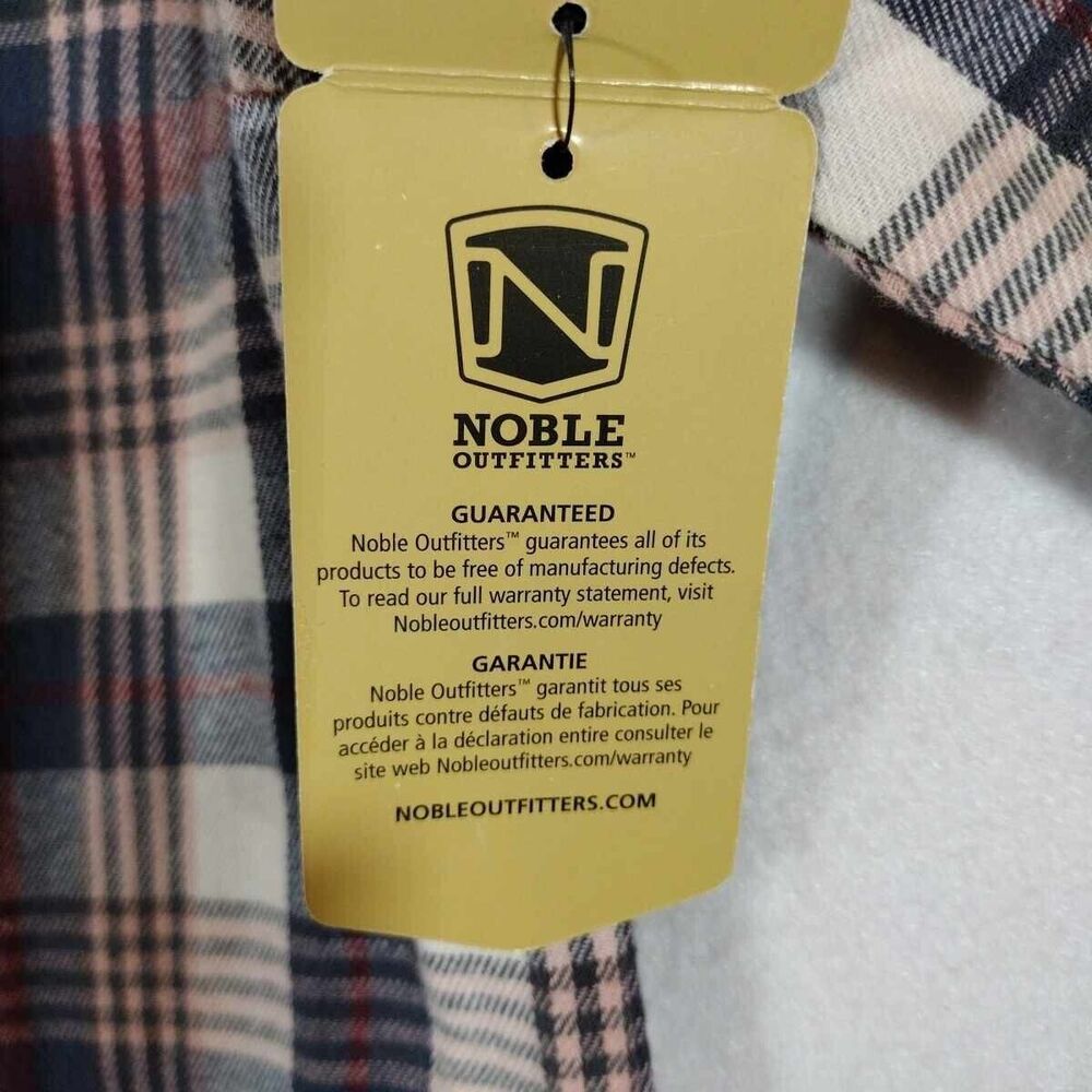 Noble Outfitters Shirt Plaid Fannel Womens Shirt Long Sleeve Size Medium - Picture 13 of 14